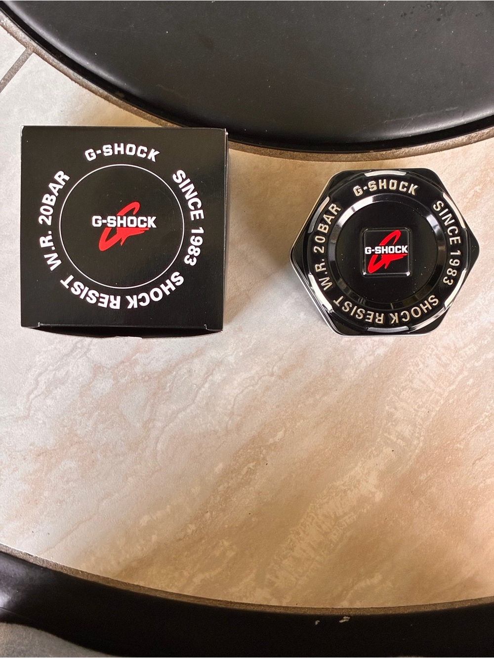 Casio G-SHOCK Black and Red Metal Watch Tin Case Rep